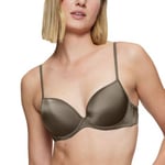 Triumph Midnight Swim Push-Up Bikini Top Khaki C 38 Dam