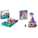 LEGO Disney Princess The Little Mermaid Story Book Buildable Toy with Ariel & Disney Princess Twirling Rapunzel Buildable Toy with Diamond Dress Mini-Doll and Pascal the Chameleon Figure