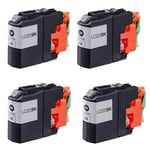 4 NON OEM Black LC223BK ink for Brother DCP-J4120DW DCP-J562DW MFC-J4420DW