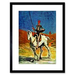 Wee Blue Coo PAINTING PORTRAIT FIGURE HORSE DAUMIER DON QUIXOTE FRAMED ART PRINT B12X3994