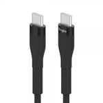 Ringke Fast Charging Pastel Cable USB-C till USB-C 1.2 m Svart