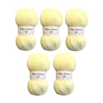 5 x 100g Baby Dream DK Baby Wool (5 x 100g Lemon)