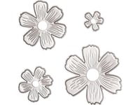 Set Med Utstickare - Blommor 4St