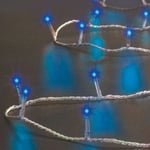 Fééric Lights And Christmas - Guirlande Lumineuse Extérieur 50 mètres 500 led Bleu et 8 jeux de lumière - Feeric Christmas - Bleu