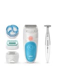 Braun Silk-&Eacute;Pil 5, Epilator For Gentle Hair Removal, With 5 Extras, Pouch, Bikini Styler, 5-815