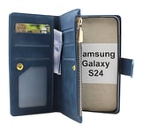 XL Standcase Lyxfodral Samsung Galaxy S24 5G (SM-S921B/DS) (Marinblå)