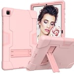 Galaxy Tab A7 Case, Samsung A7 Cover, Heavy Duty Shock Process Tablet Samsung A7 Case with Built-in Stand for Samsung Tablet A7 10.4 Case (SM-T500/T505/T507) Rose Gold