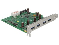 DeLock Carte PCI Express USB 3.0 vers 4 Ports externes de Type A