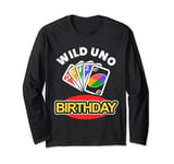 Board Game Card Uno Cards Wild uno birthday Uno Costume Long Sleeve T-Shirt