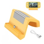 Support De Charge Mini Portable, Station De Recharge Port De Usb Type C, Pour Nintendo Switch Lite, Jaune