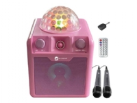 N-GEAR Disco Block 410 - Partyhögtalare - för bärbar användning - trådlös - Bluetooth - 2-vägs - rosa
