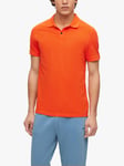 BOSS Prime Cotton Pique Slim Fit Polo Top, Bright Red