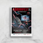 Grimmfest 13th Edition 2021 Giclée Art Print - A2 - White Frame