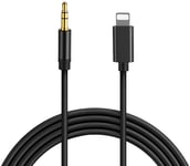 Aux Cable for iPhone in Car [3.3Ft] 3.5mm Jack Aux Lead for iPhone 11 Aux Cord for iPhone 7 Aux Cable for iPhone for Headphones/Car Stereo/Speaker Compatible with iPhone 7/8/X/XR/XS/11 - Black