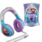 Frozen Elsa and Anna Adjustable Foldable Kids Friendly Volume Wired Headphones