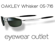 Oakley Whisker Sunglasses SILVER_DARK GREY New Boxed 05-716