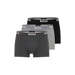 Hugo Boss Men's 3-pack Stretch Cotton Regular Fit Trunkstrunk 3p Co/El 10146061 013? ???? ? ??? ???3 ????????????3 Trunks, Gray/Charcoal/Black, L UK