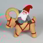 Rolf Berg Halmbock med Tomte 23 cm
