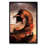 Posters And Prints Dune Frank Herbert Giant Worm Muad'Dib Art Poster Canvas Painting Home Decor No Frame 40X60Cm