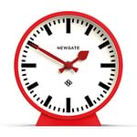 NEWGATE® M Mantel Horloge de cheminée silencieuse – « sans tic-Tique » – Une Horloge de cheminée Moderne – Petite Horloge – Horloge pour Salon – Horloge de Bureau – Horloge de cheminée – (Rouge)