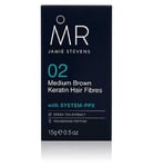 MR. Jamie Stevens Medium Brown Keratin Hair Fibres 15g