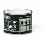 Iron Gate Black Gloss Paint Tough Durable High Build 151 Coatings 180ml