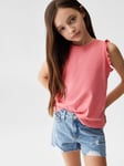 Mango Kids' Bandini Ruffled Shoulder Top