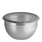 Le Creuset - Skål med glaslock 27 cm 4,7 L stål/grå