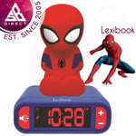 Lexibook RL800SP Spider-Man Night Light Alarm Clock For Kid's│Snooze Function