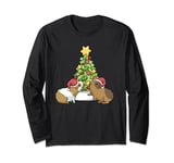 Guinea Pig Christmas Guinea Pigs Before Christmas Tree Long Sleeve T-Shirt