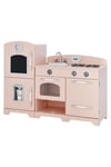 Pink Wooden Toy Kitchen With Fridge By  Play Kitchen