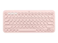 Logitech K380 Multi-Device Bluetooth Keyboard - Clavier - sans fil - Bluetooth 3.0 - QWERTY - Italien - rose