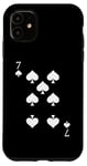 iPhone 11 Seven (7) of Spades Poker Card Playing Card Case