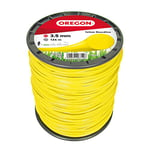 Oregon Yellow Round Strimmer Line Wire for Grass Trimmers and Brushcutters, Professional Grade Nylon, Fits Most Strimmers, 3.5 mm x 124 m (69-377-Y)