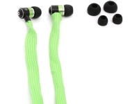 Freestyle Shoelace headphones, with mic, green (42778)