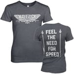 Hybris Top Gun Maverick - Need For Speed Girly Tee (Black,XXL)