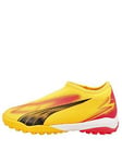 Puma Junior Ultra Match Laceless Astro Turf Football Boots - Yellow, Yellow, Size 3