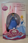 DISNEY PRINCESS CINDERELLA  FIGURE IN HER BLUE BALL GOWN ON A KEYRING 