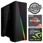 INTOP Ryzen 5 5600X 32GB 480SSD M.2 NVME+2TB GTX1660 SUPER 6GB no-OS Black
