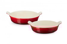 Le Creuset Heritage Runda Ugnsformar 20/24cm, Cerise