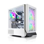 AWD-IT FROST Ryzen 5 5500 6 Core NVIDIA RTX 4060 8GB White Desktop PC for Gaming