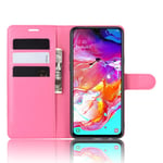 MIFanX HTC Desire 20 Pro Case,PU Leather Flip Folio Wallet Cover With [Card Slots] for HTC Desire 20 Pro(Rose)