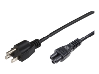 MicroConnect - Strömkabel - typ B (hane) till IEC 60320 C5 - AC 125 V - 15 A - 3 m - svart