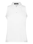 Classic Fit Sleeveless Tour Polo Shirt Sport T-shirts & Tops Polos White Ralph Lauren Golf