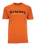 Simms Logo T-Shirt Adobe Heather S Behagelig bestselger logo T-skjorte