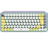 LOGITECH POP Keys Wireless Mechanical Keyboard - Daydream Mint, Yellow,Green,Purple,White