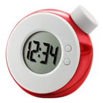 Tlily - Horloge Hydraulique Intelligente pour Enfants Chambre Bureau éLéMents d' Horloge de Bureau NuméRique Muet avec Calendrier-Rouge
