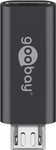 Goobay Micro-USB til USB-C OTG adapter - Grå