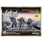 Fallout Wasteland Warfare: Brotherhood of Steel - Heavy Armor (T45) - 3 Miniatures, 32mm Unpainted Figures