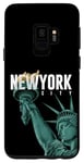 Coque pour Galaxy S9 Enjoy Cool New York City Statue Of Liberty Skyline Graphic